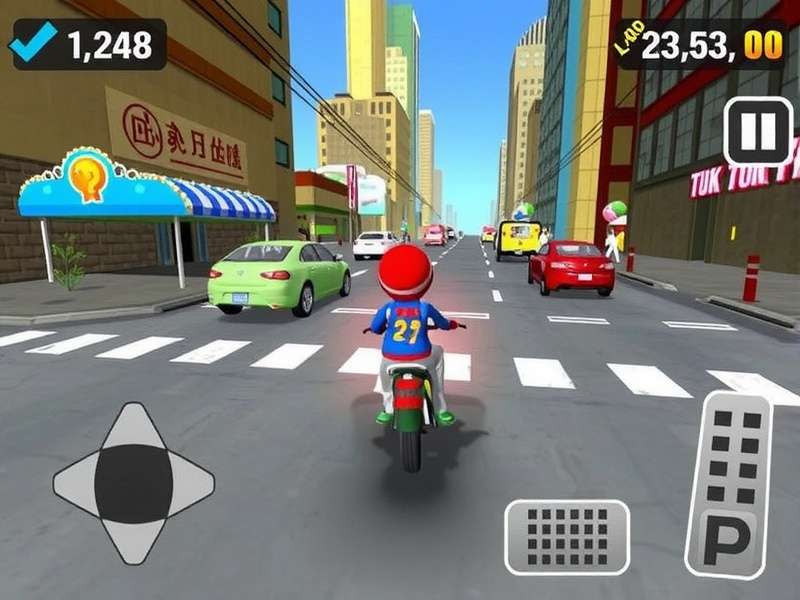 Exciting racing action in Tuk Tuk Frenzy Ace Tuk Tuk Frenzy Ace Gameplay Screenshot